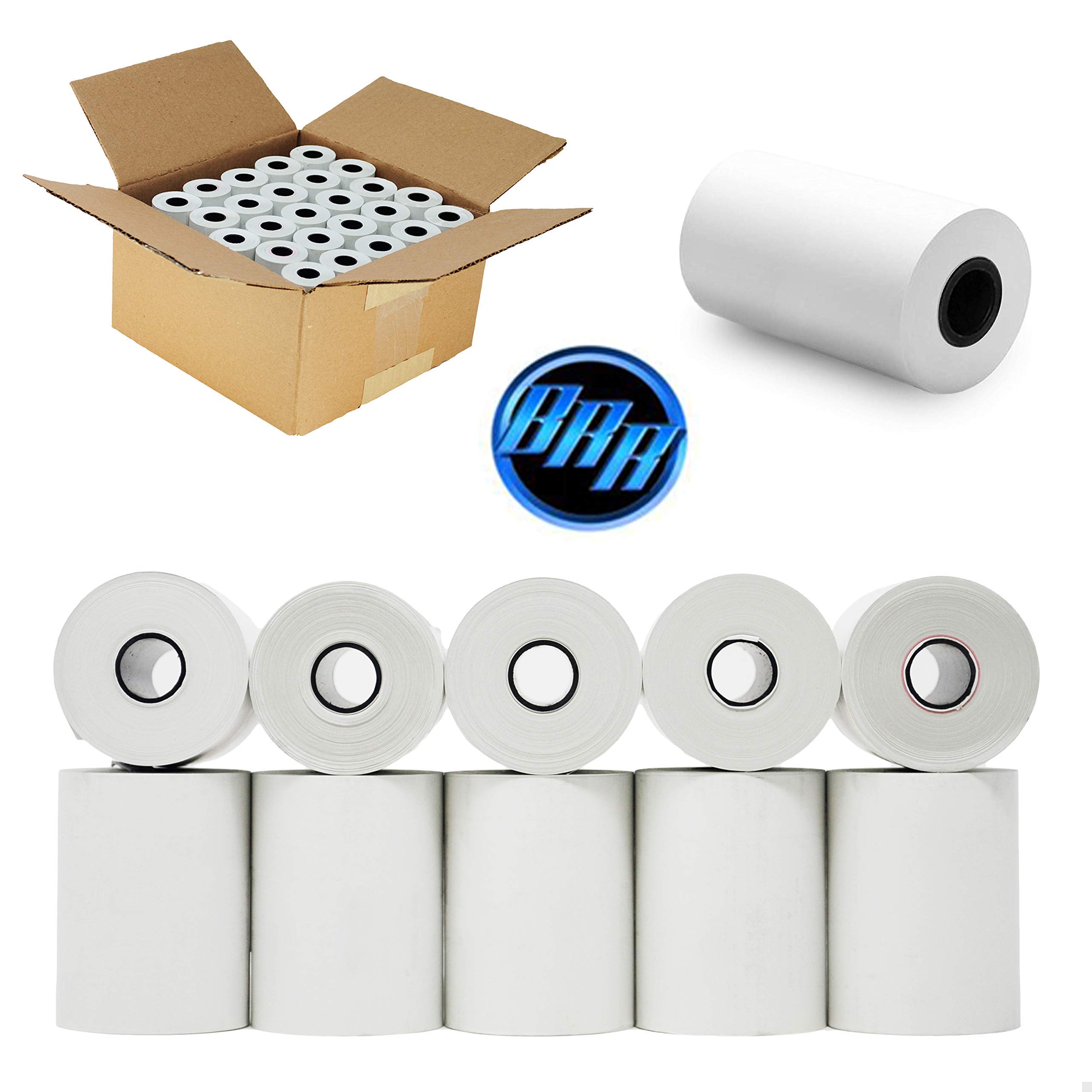 Amazon.com : 2 1/4 x 50 thermal paper rolls (50 Rolls x 6 cases